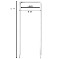 4er-Set Fixiernagel für Trampolin MCW-B34, Erdnagel Hering Erdspieß für Gartentrampolin Minitrampolin