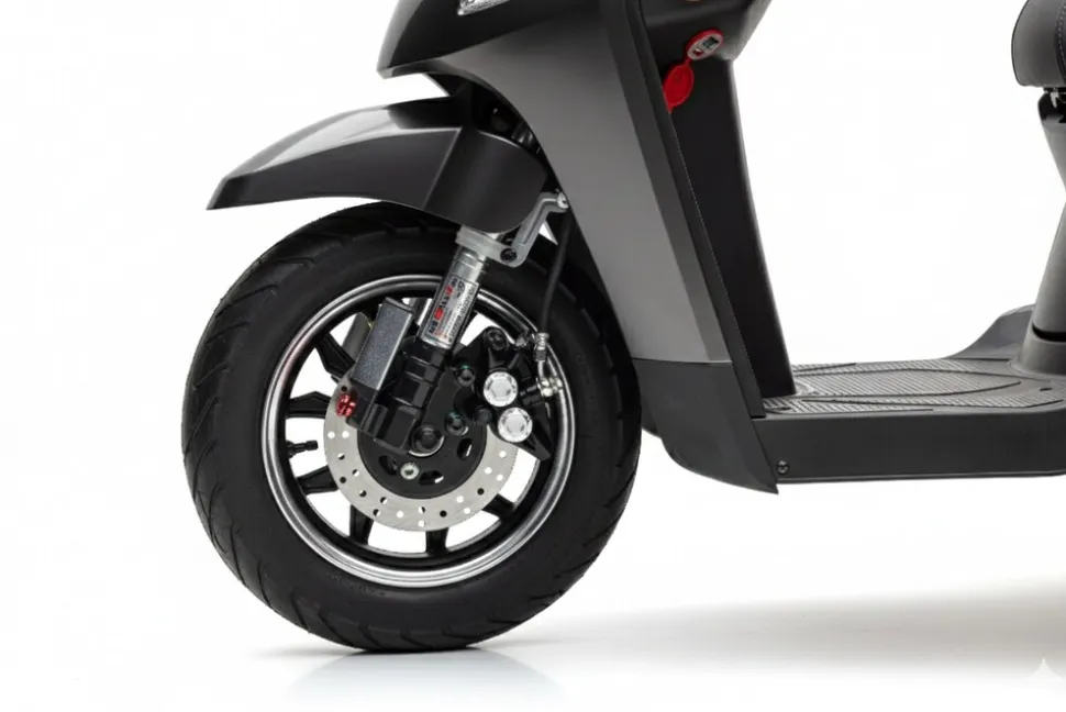 E-Seniorenmobil Denia, Lithium-Akku, 3-Rad, 1000 Watt, Grau
