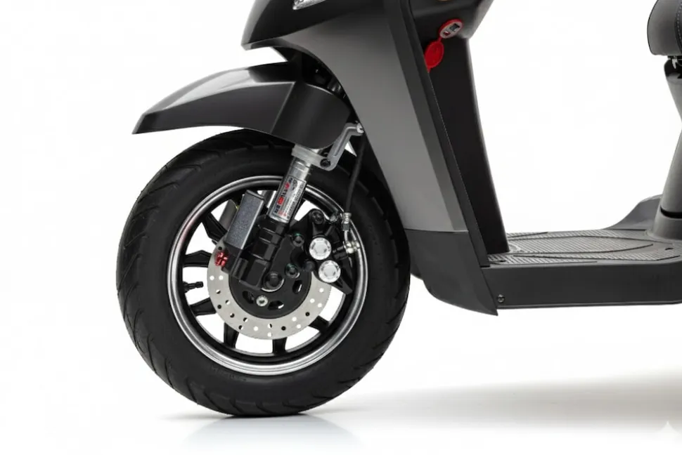 E-Seniorenmobil Denia, Lithium-Akku, 3-Rad, 1000 Watt, Grau