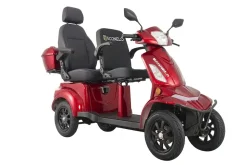 E-Seniorenmobil Vista Quarter-1L, Blei-Akku, 4-Rad, 60V, 1000 Watt, Komfort-Sitz, Rot