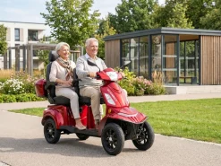 E-Seniorenmobil Vista Quarter-1L, Blei-Akku, 4-Rad, 60V, 1000 Watt, Rot