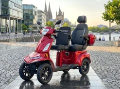 E-Seniorenmobil Vista Quarter-1L, Lithium-Akku, 4-Rad, 60V, 1000 Watt, Komfort-Sitz, Rot
