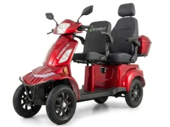 E-Seniorenmobil Vista Quarter-1L, Lithium-Akku, 4-Rad, 60V, 1000 Watt, Komfort-Sitz, Rot