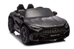ES-Toys Elektro Kinderauto Mercedes SL63 AMG EVA-Reifen Stoßdämpfer lizenziert schwarz