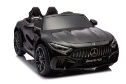 ES-Toys Elektro Kinderauto Mercedes SL63 AMG EVA-Reifen Stoßdämpfer lizenziert schwarz