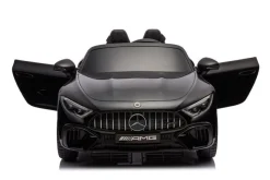ES-Toys Elektro Kinderauto Mercedes SL63 AMG EVA-Reifen Stoßdämpfer lizenziert schwarz
