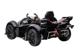 ES-Toys Kinder Elektroauto Lamborghini V12 Vision Gran Turismo Fernbedienung MP3 schwarz