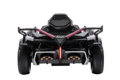 ES-Toys Kinder Elektroauto Lamborghini V12 Vision Gran Turismo Fernbedienung MP3 schwarz
