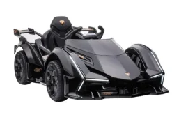 ES-Toys Kinder Elektroauto Lamborghini V12 Vision Gran Turismo Fernbedienung MP3 schwarz