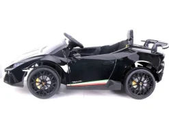 ES-Toys Kinder Elektroauto Lamborghini Huracan EVA-Reifen Scheinwerfer Bluetooth schwarz