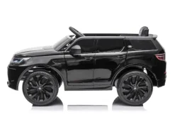 ES-Toys Kinder Elektroauto Land Rover Discovery 5 EVA-Reifen Bluetooth Musik MP3 schwarz