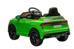 ES-Toys Kinder Elektrofahrzeug Audi RS Q8 lizenziert Kunstledersitz EVA-Reifen grün