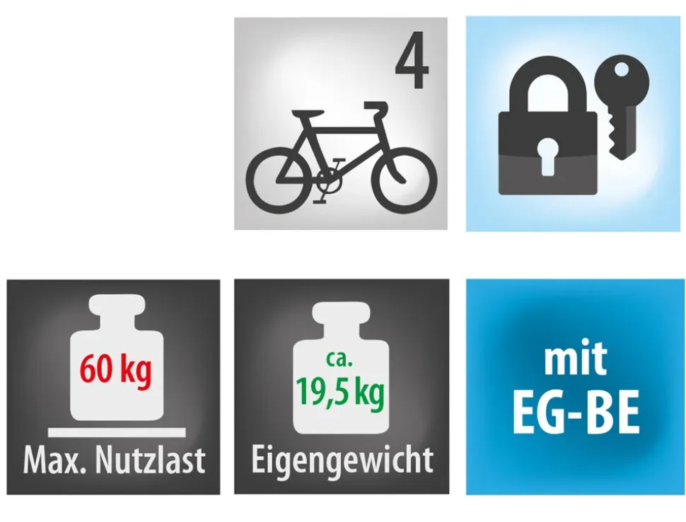 Eufab AMBER IV Heckträger für Anhängerkupplung