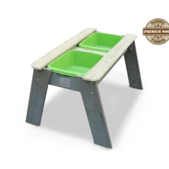 EXIT Aksent Sand- und Wassertisch mit Sonnenschirm und Gartenwerkzeugen