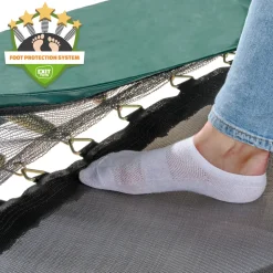 EXIT Allure Classic Bodentrampolin 214x366cm - grün