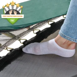 EXIT Allure Classic Bodentrampolin 244x427cm - grün