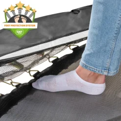 EXIT Allure Premium Bodentrampolin 214x366cm - schwarz
