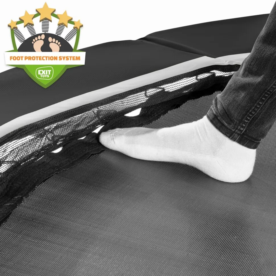 EXIT Black Edition Bodentrampolin ø244cm - schwarz