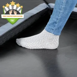 EXIT Dynamic ebenerdiges sports Trampolin 244x427cm - schwarz