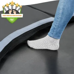 EXIT Dynamic ebenerdiges sports Trampolin ø366cm - schwarz