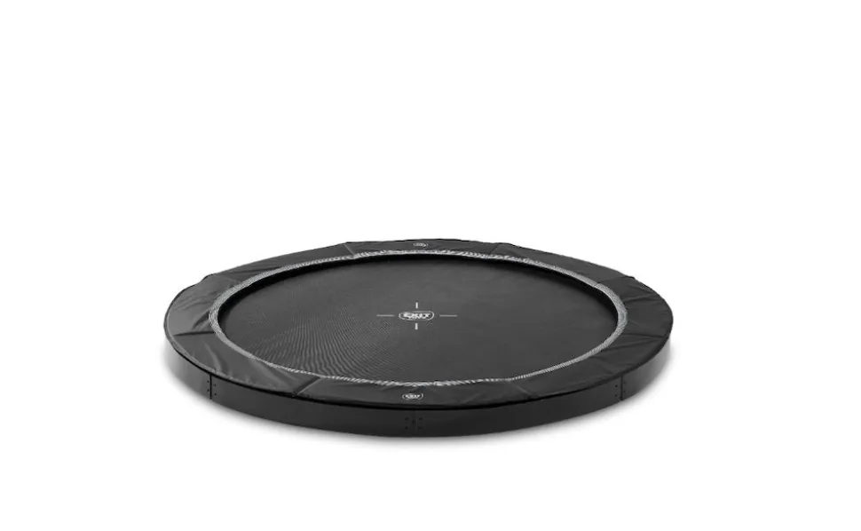 EXIT InTerra ebenerdige sports Trampolin ø244cm - schwarz