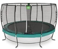 EXIT Lotus Premium Trampolin ø427cm - grün