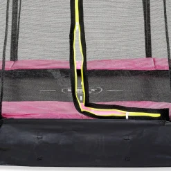 EXIT Silhouette Bodentrampolin ø305cm mit Sicherheitsnetz - rosa