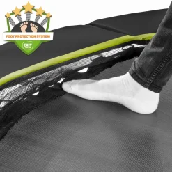 EXIT Silhouette sports Bodentrampolin ø366cm - schwarz