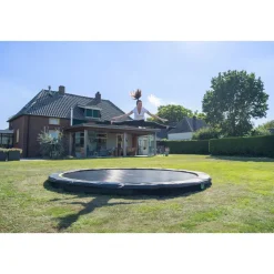 EXIT Silhouette sports Bodentrampolin ø366cm - schwarz