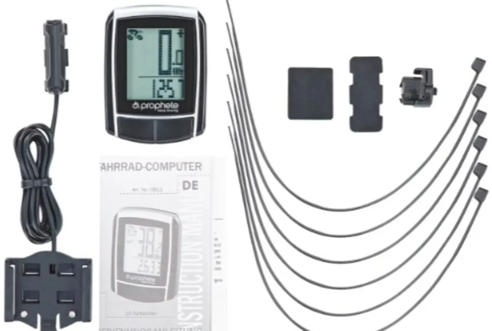 Fahrradcomputer, 15 Funktionen, inkl. Batterien