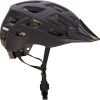 Fahrradhelm, stoßfeste Hartschaum-Innenschale,mit LED-Licht und Reflektionsstreifen, Größe: 55-58 cm, Farbe: schwarz