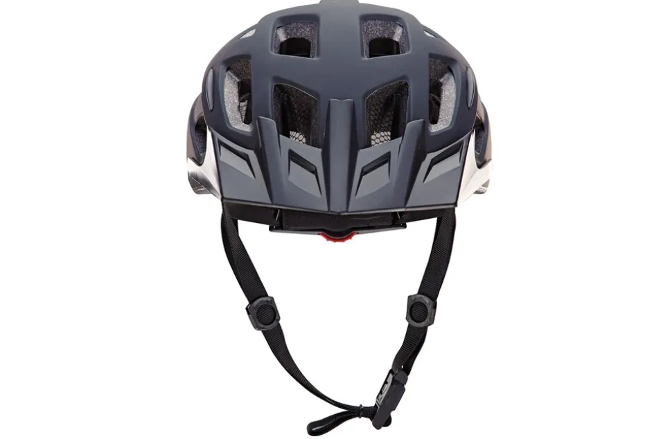 Fahrradhelm, stoßfeste Hartschaum-Innenschale,mit LED-Licht und Reflektionsstreifen, Größe: 55-58 cm, Farbe: schwarz