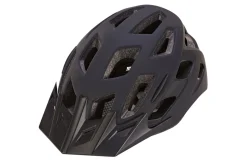 Fahrradhelm, stoßfeste Hartschaum-Innenschale,mit LED-Licht und Reflektionsstreifen, Größe: 55-58 cm, Farbe: schwarz