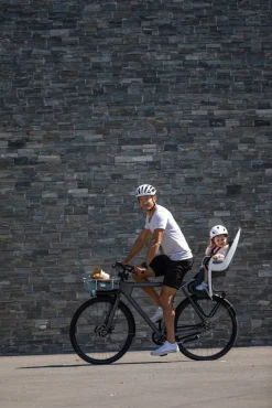 Fahrrad- Kindersitz Caress f. Rahmenrohr, weiß