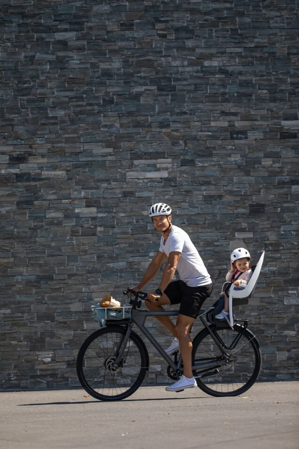 Fahrrad- Kindersitz Caress f. Rahmenrohr, weiß