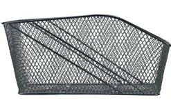 Fahrradkorb XXL, für Gepäckträger, engmaschig Wadengitter, feste Montage, inkl.Befestigungsmaterial, schwarz