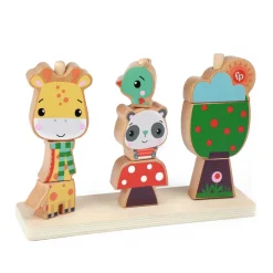 Fisher-Price - Holz-Stapelturm (9-teilig) Kinderspielzeug Kleinkinder Holz