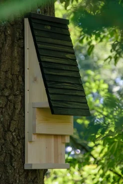 Fledermauskasten mit Belüftungsschlitzen, Nisthilfe zum Aufhängen
