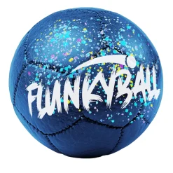 Flunkyball Ball 15cm dunkelblau weiß Outdoor Spielball Freizeit Zubehör Festival