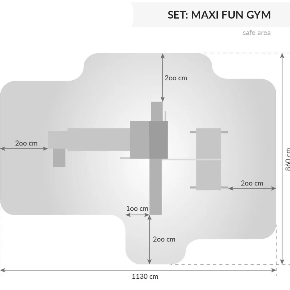 FUNGOO MAXI SET Spielturm Klettergerüst FUN GYM