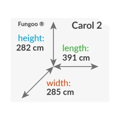 FUNGOO Spielturm CAROL2 Klettergerüst mit Schaukel u. Rutsche in versch. Farben