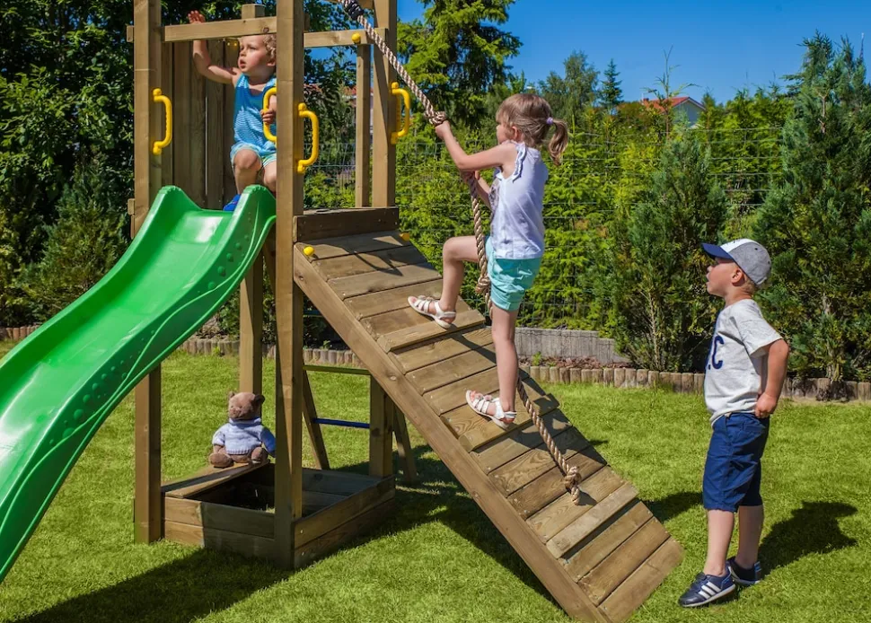 FUNGOO Spielturm FUNNY3 mit Sandkasten Rutsche und versch. Ausführungen