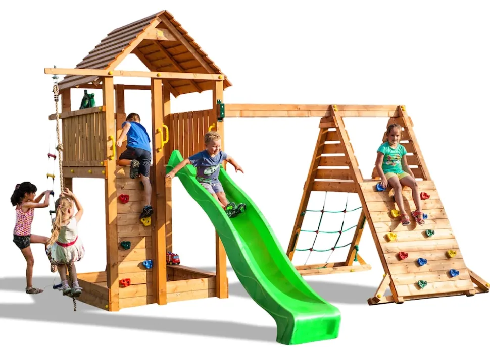 FUNGOO Spielturm Klettergerüst FORTRESS Spider+