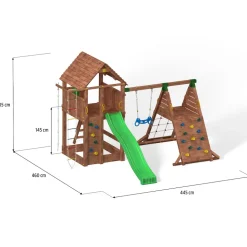 FUNGOO Spielturm Klettergerüst FORTRESS Spider+