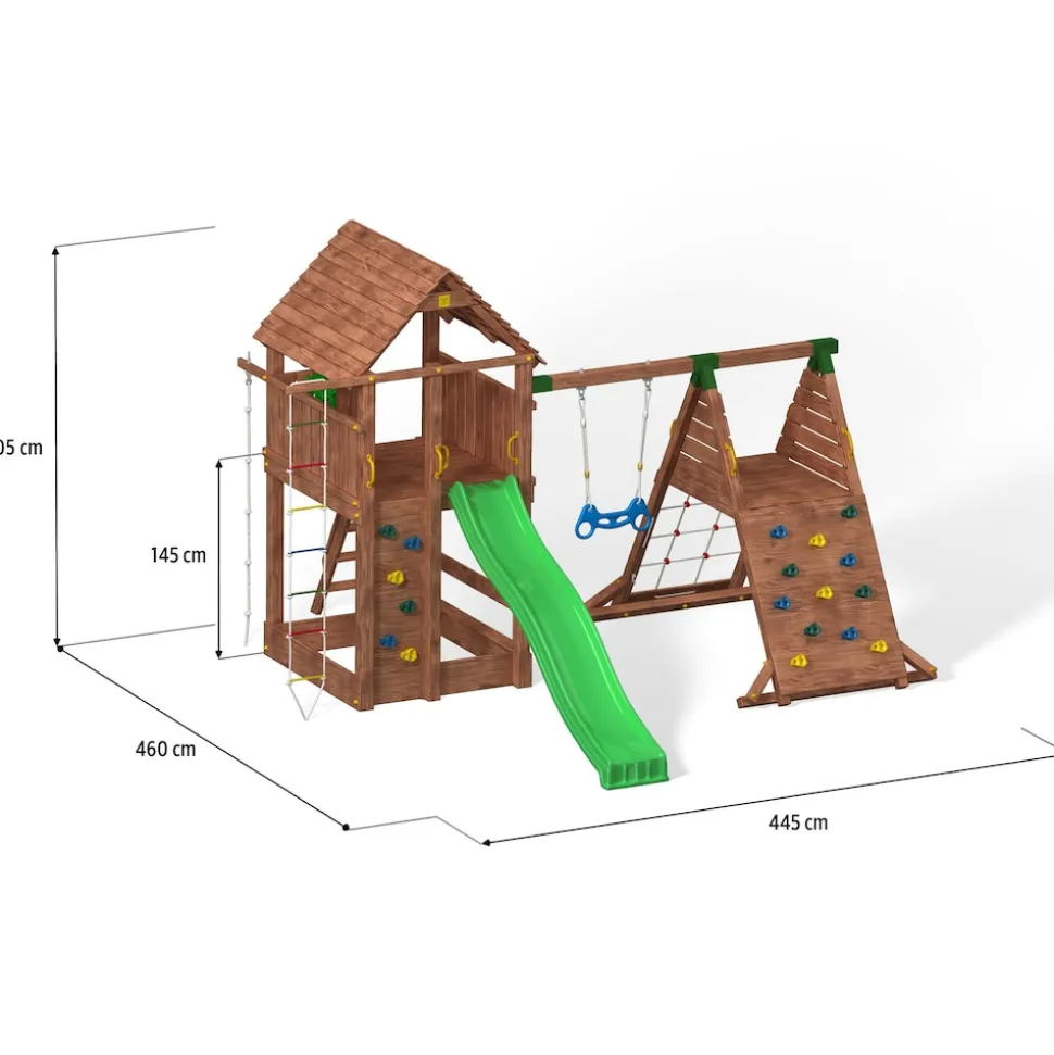 FUNGOO Spielturm Klettergerüst FORTRESS Spider+