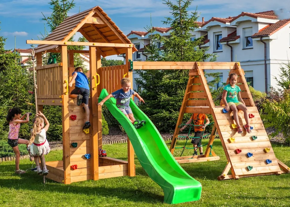 FUNGOO Spielturm Klettergerüst FORTRESS Spider+