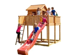 FUNGOO Spielturm Klettergerüst My_SPACE_XL in versch. Ausführungen Spielplatz Holzschaukel