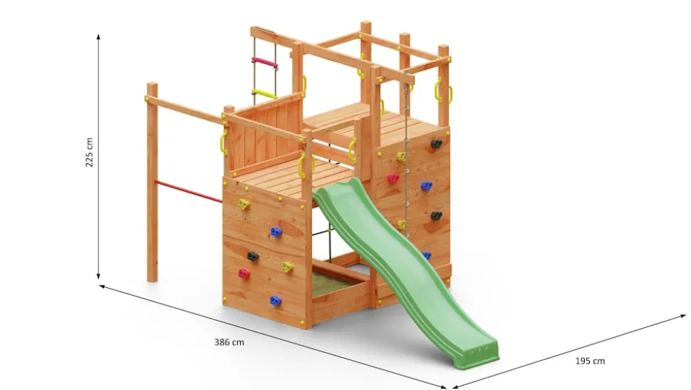 FUNGOO Spielturm Klettergerüst Climbing Star2