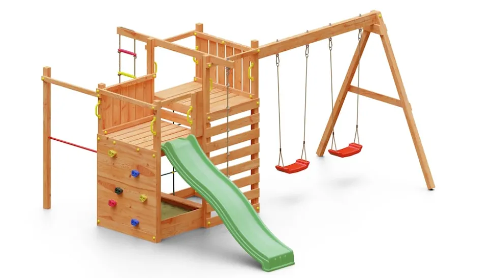 FUNGOO Spielturm Klettergerüst Climbing Star2