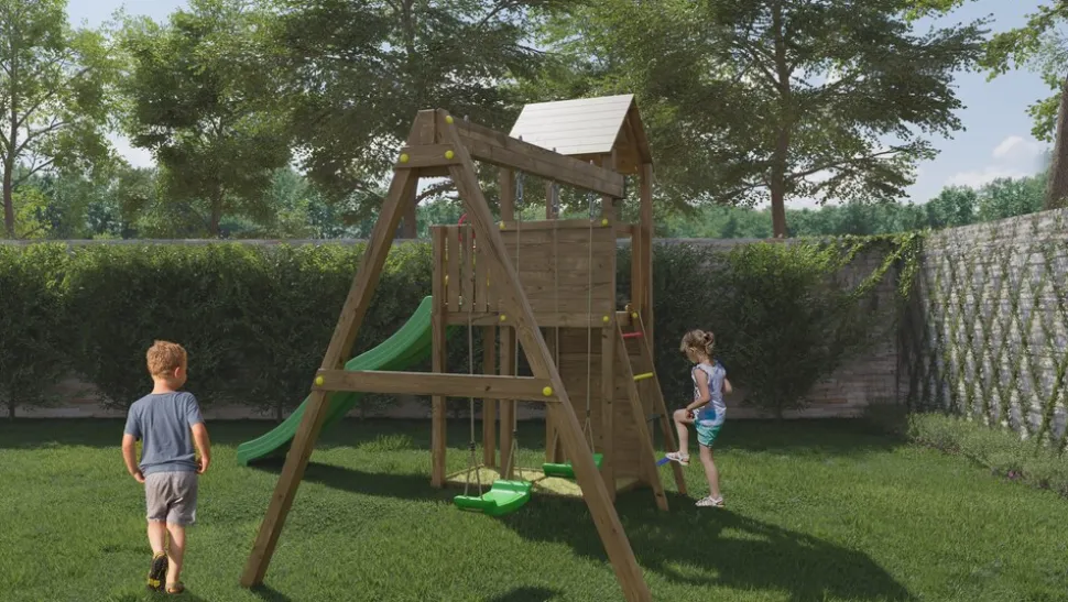FUNGOO Spielturm Klettergerüst Boomer3 KDI